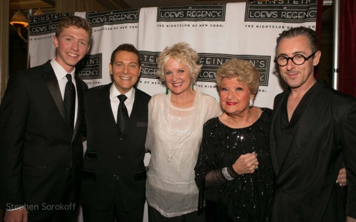  Nick Zibro, Michael Feinstein, Christine Ebersole, Marilyn Maye Alan Cumming at 