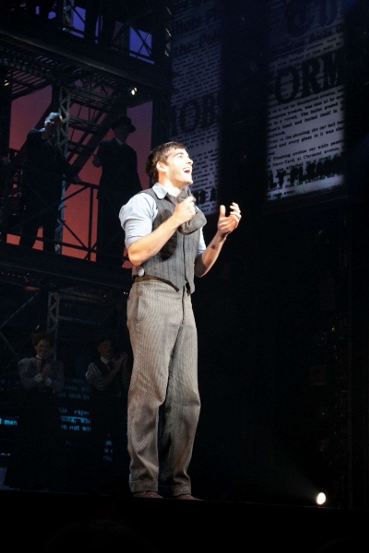Photo Coverage: Corey Cott's First Curtain Call as 'Jack Kelly' in NEWSIES! Image