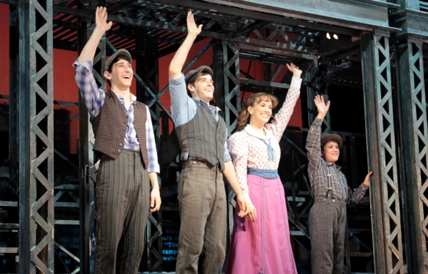 Photo Coverage: Corey Cott's First Curtain Call as 'Jack Kelly' in NEWSIES! Image