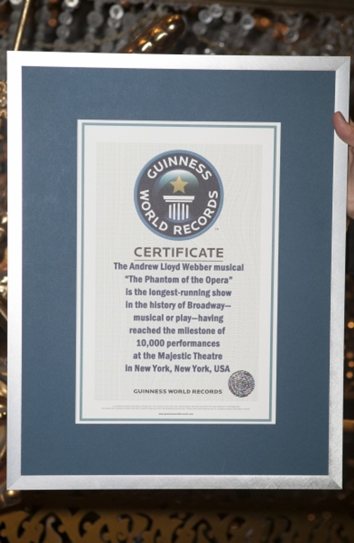 Photo Coverage: THE PHANTOM OF THE OPERA Earns Spot in Guinness Book of World Records! Image
