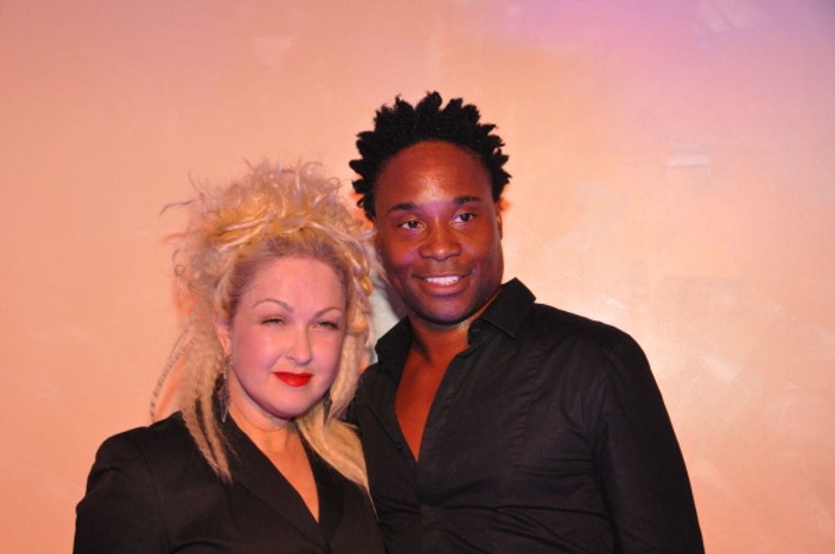 Cyndi Lauper and Billy Porter at 