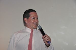  George from Manola Blahnik starts off the evening Photo