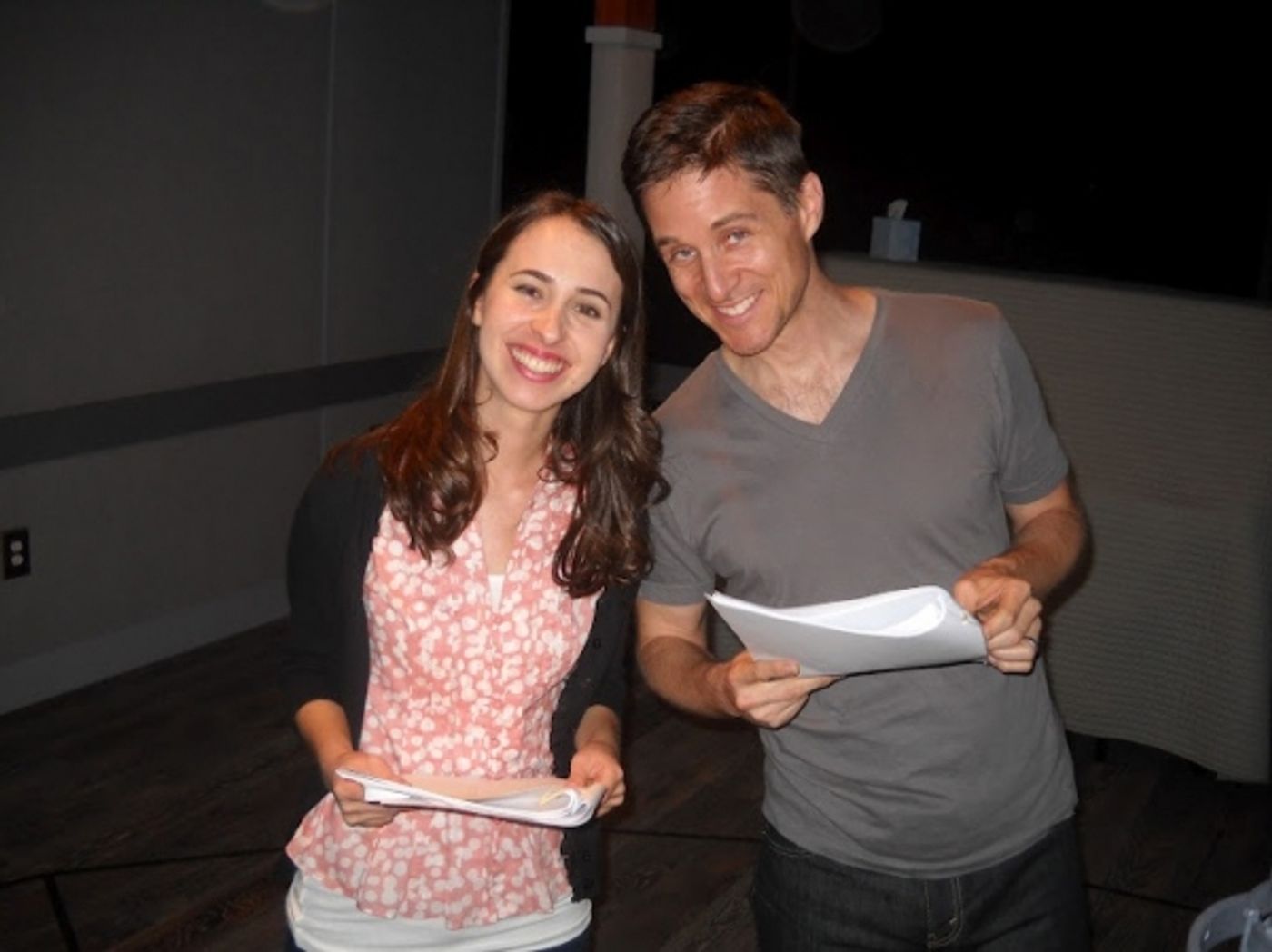 Photo Flash: Cast of ANNE FRANK: THE DIARY OF A YOUNG GIRL Podcast in the Recording Studio  Image