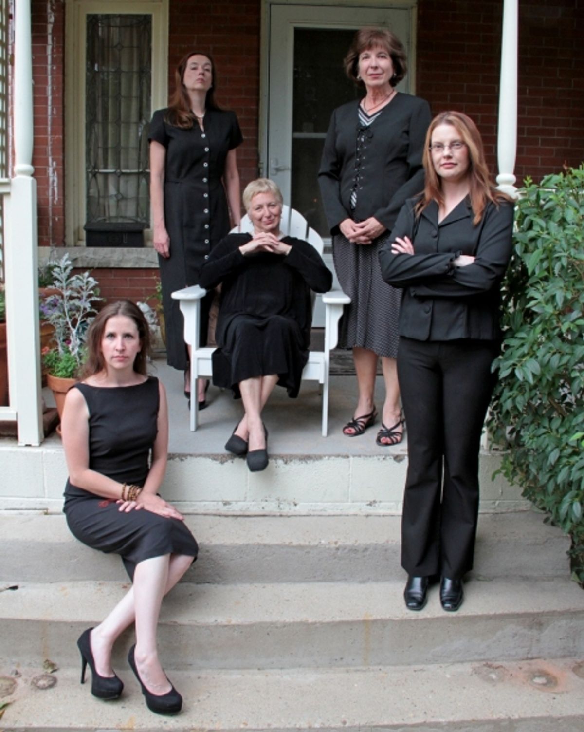 Clockwise L- R: Missy Moore, Abby Apple-Boes, Kerry Beebe, Lisa Kraai and (sitting center) Anne Oberbroeckling at 