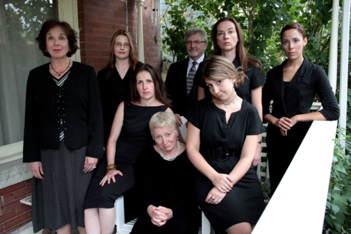 L Ã¢â‚¬â€" R: (back row) Kerry Beebe, Lisa Kraai, Wade Livingston, Abby Apple-Boes, Amanda Kowalski, Missy Moore, Anne Oberbroeckling and Christine Sharpe at 