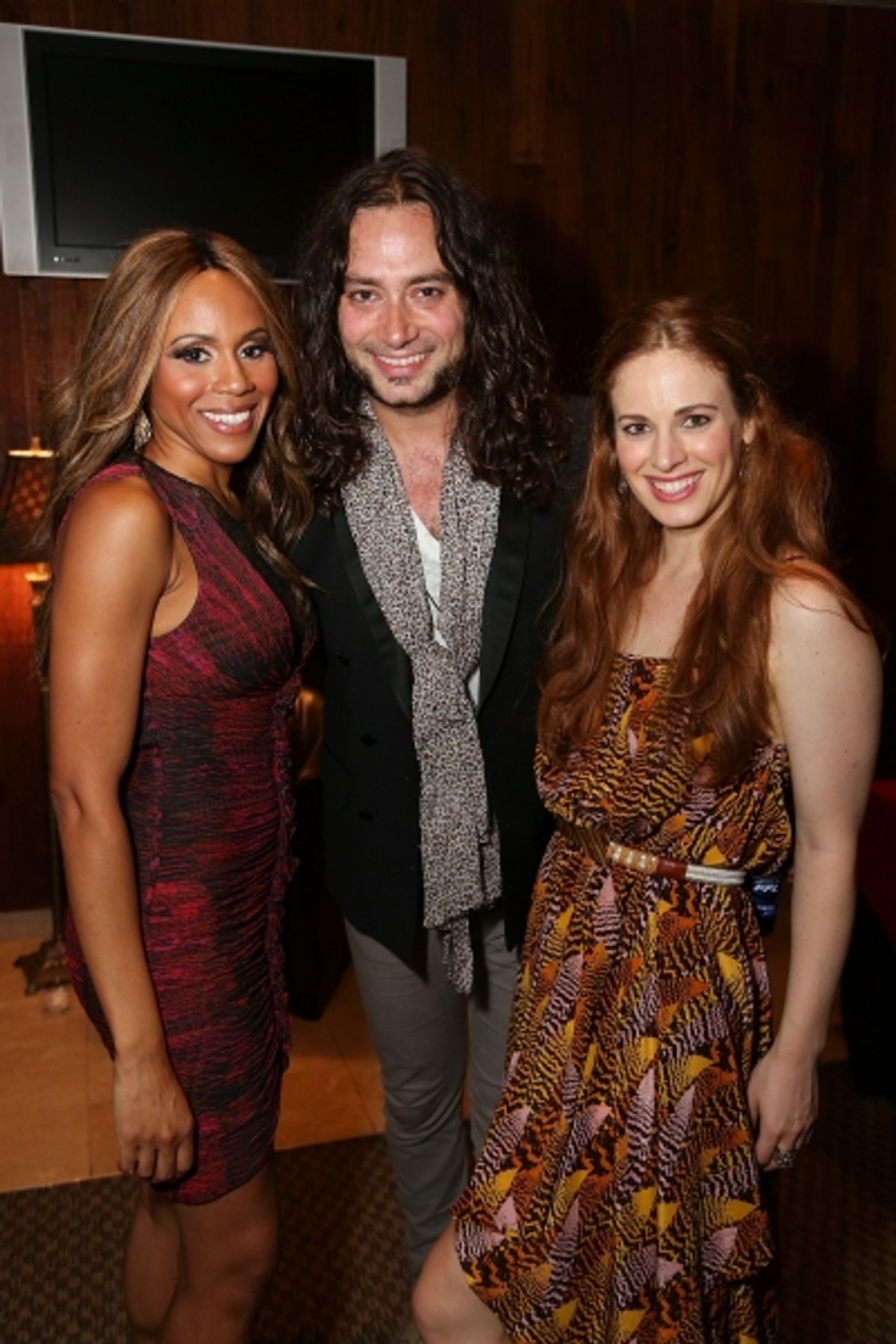  From left, Cast members Deborah Cox, Constantine Maroulis and Teal Wicks pose during the party for the opening night performance of 'Jekyll & Hyde' The Musical at the La Mirada Theatre for the Performing Arts on Saturday, Aug. 8, 2012, in La Mirada, Cali at 