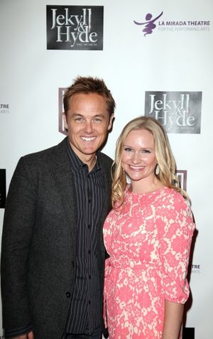  From left, actor Kevin Odekirk and Tiffany Oderkirk pose during the party for the op Photo