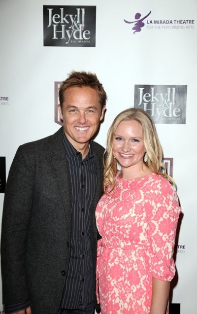  From left, actor Kevin Odekirk and Tiffany Oderkirk pose during the party for the op Photo