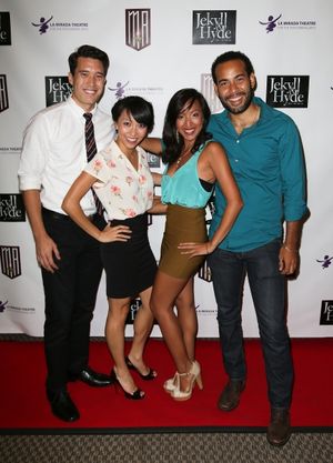 From left, Terrance Leavey, Nancy Lam, Betty Le and Bertrand Roy pose during the part Photo