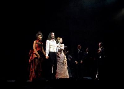 Deborah Cox, Constantine Maroulis and Teal Wicks Photo