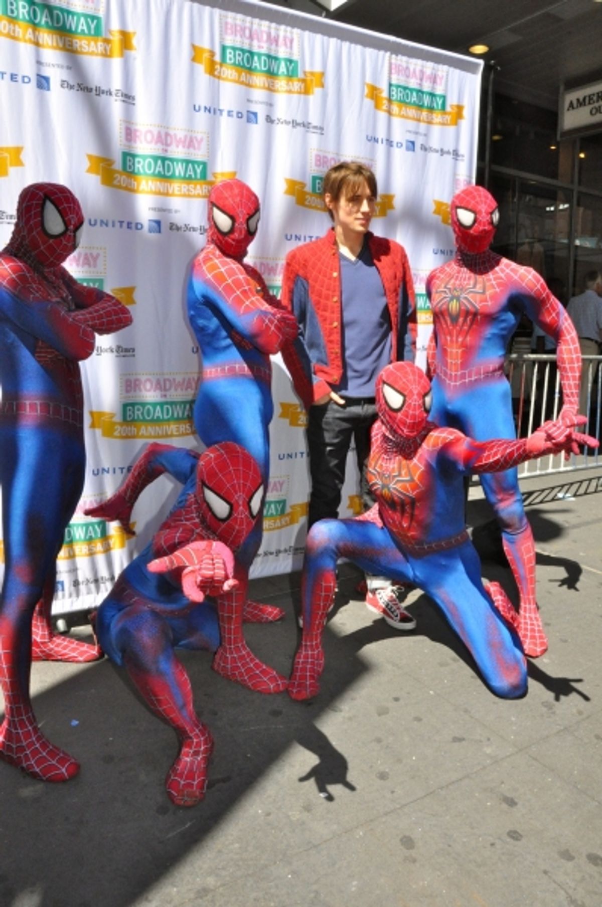  Reeve Carney and the cast of Apider-Man: Turn Off The Dark at 