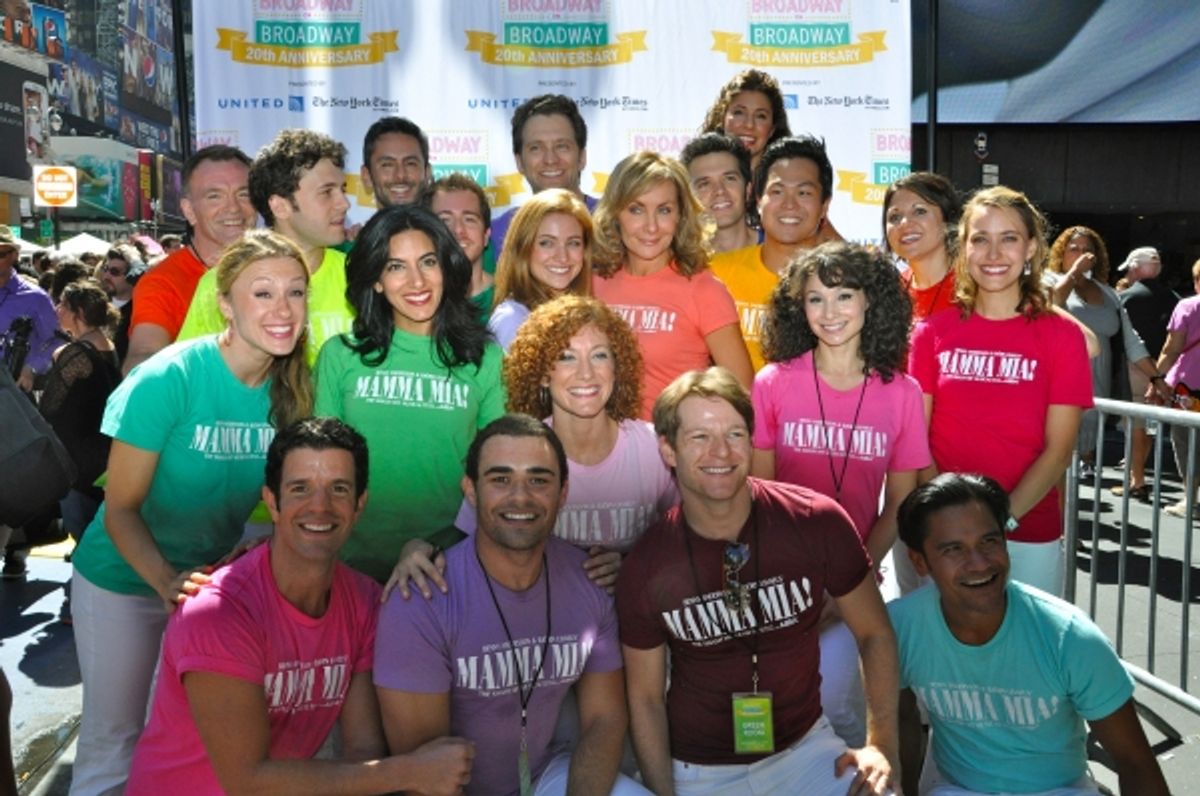 Judy McLane and the Cast Of Mamma Mia! at 