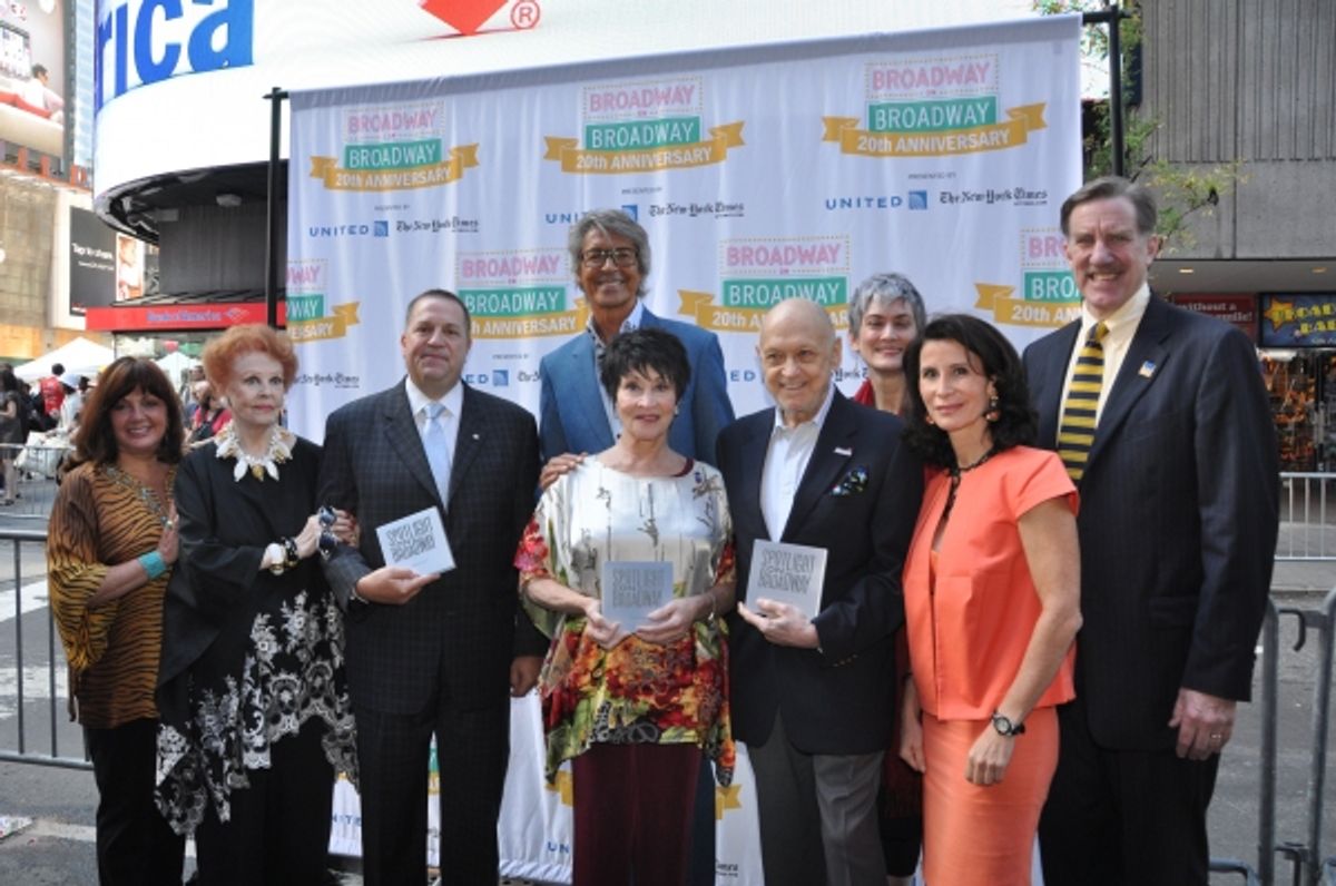  Spotlight On Broadway Winners with Charlotte St. Martin-Arlene Dahl, James D. Nederlander, Tommy Tune, Chita Rivera, Charles Strouse, Nina Lannan and Nick Wyman at 