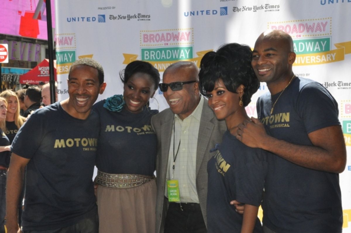 Berry Gordy and the cast of Motown: The Musical at 