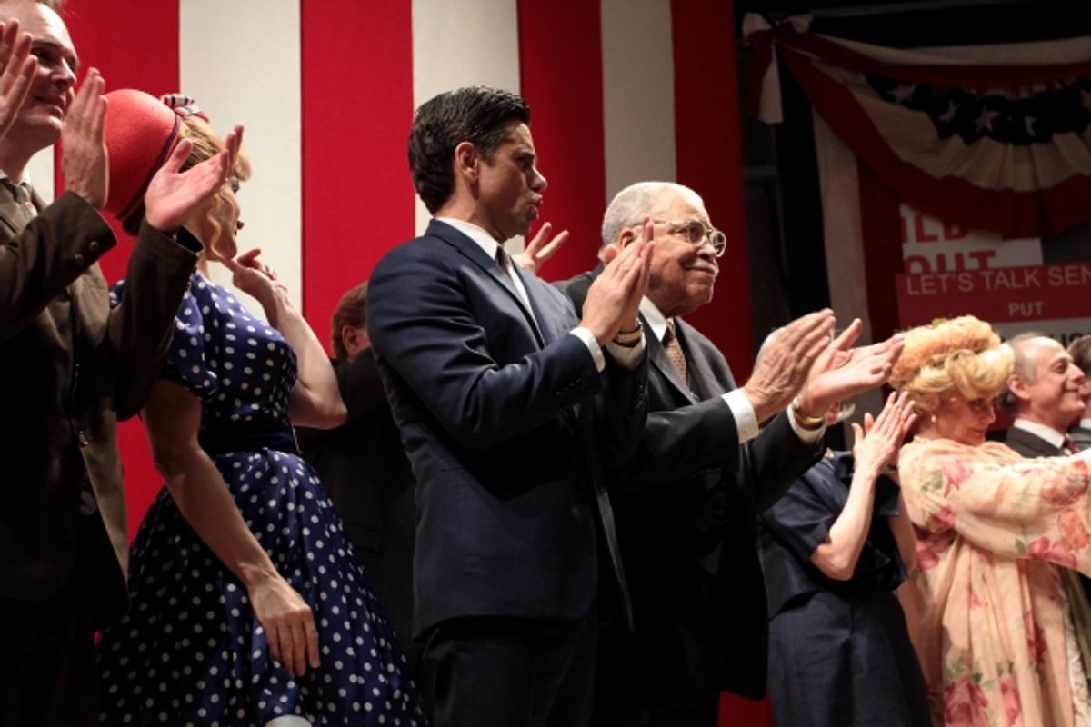 Jefferson Mays, Kristin Davis, John Stamos, James Earl Jones, Elizabeth Ashley at 