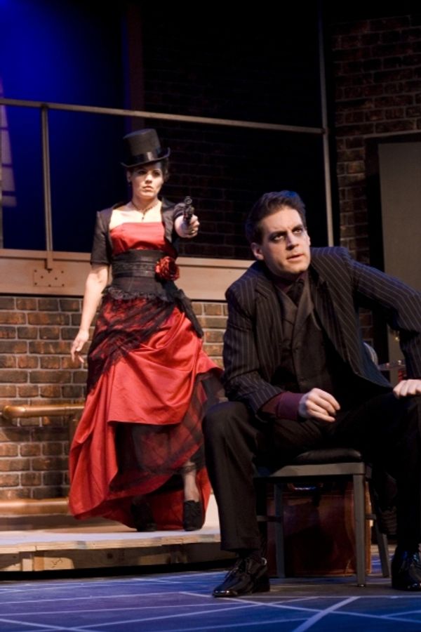  Katharine Hatcher as Irene Adler and Mary Blair as James Larabee Photo