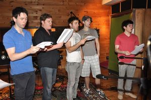  Garett Hawe, Mark Aldrich, Michael Fatica, Brandon Stimson and Andy Richardson Photo