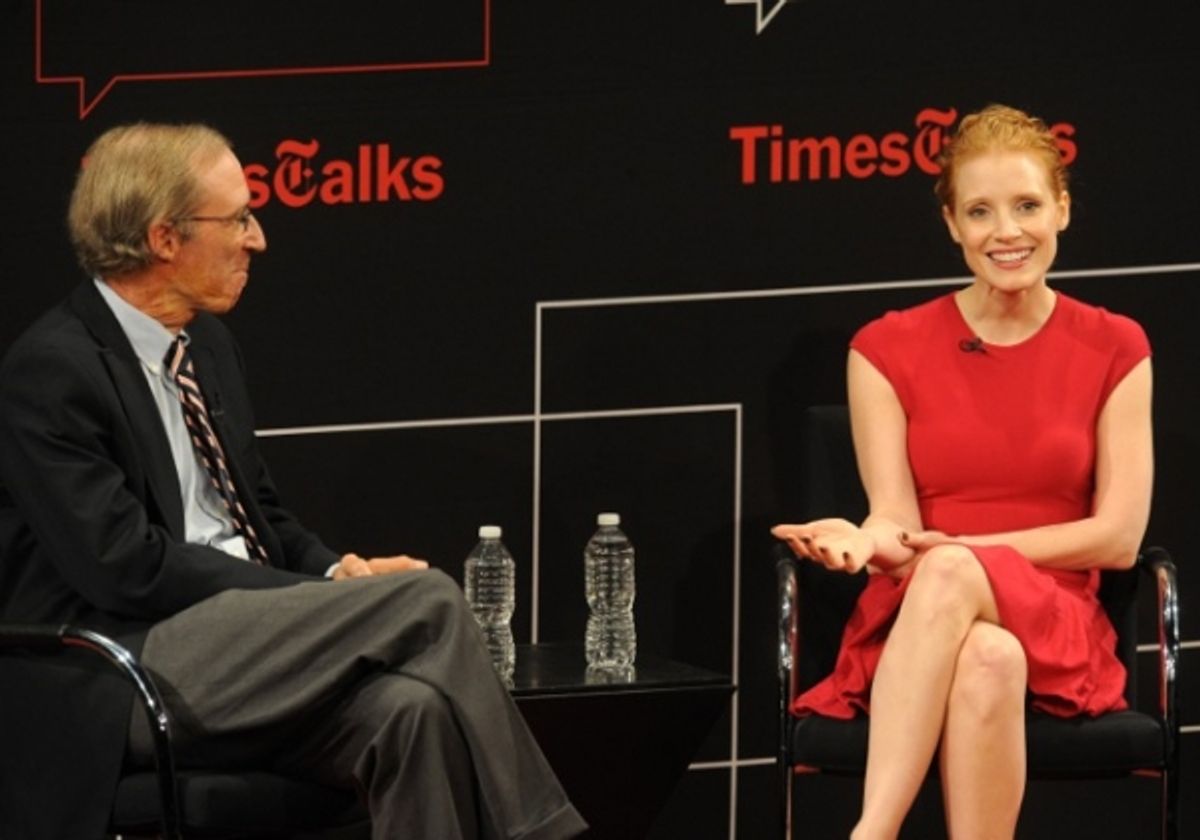 Charles McGrath and Jessica Chastain at 