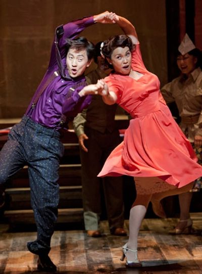  Michael K. Lee as Frankie Suzuki and Lea Salonga as Kei Kimura in the World Premiere Photo