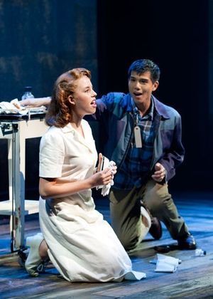  Allie Trimm as Hannah Campbell and Telly Leung as Sammy Kimura in the World Premiere Photo