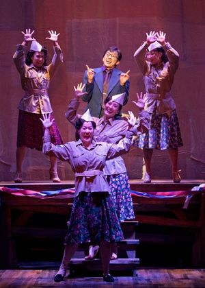  Michael K. Lee as Frankie Suzuki (center) with (from left) Kay Trinidad, MaryAnn Hu, Photo