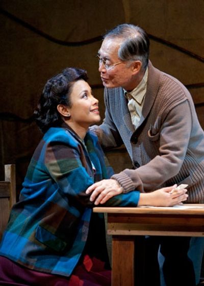  Lea Salonga as Kei Kimura and George Takei as Ojii-san in the World Premiere of Alle Photo