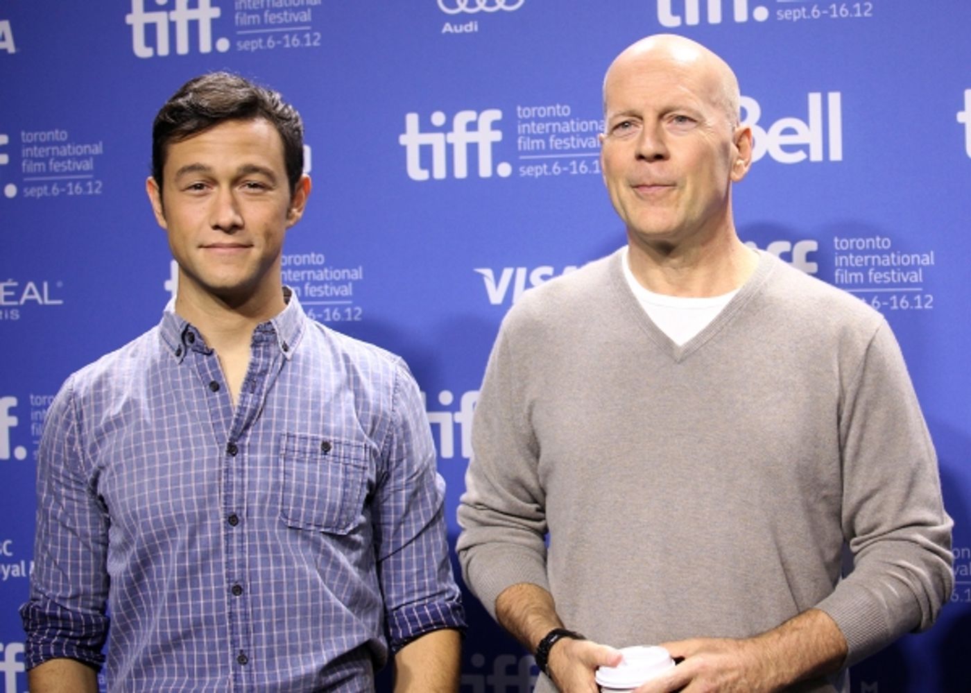 Photo Coverage: Bruce Willis, Joseph Gordon-Levitt at LOOPER's TIFF Photo Call  Image