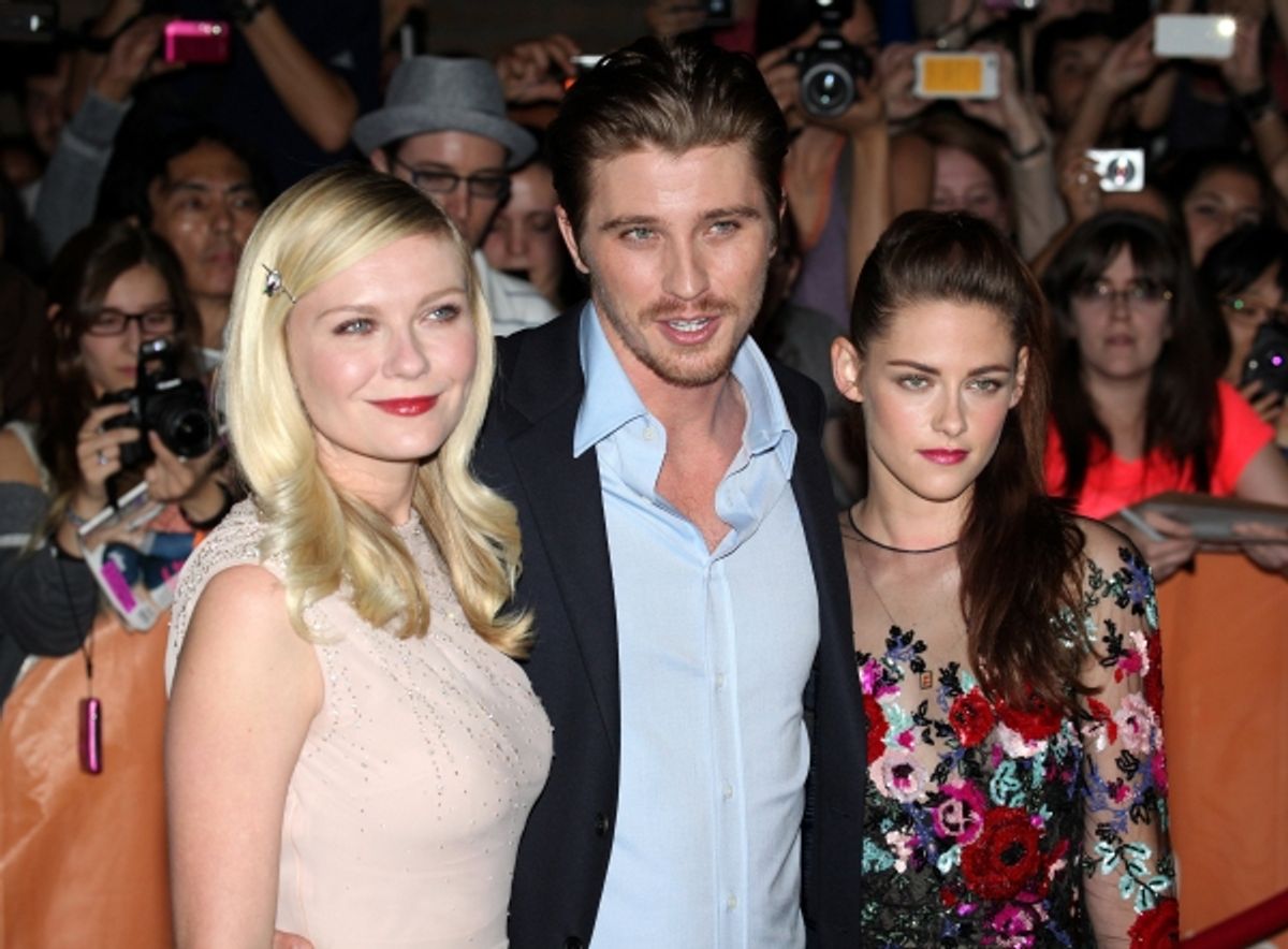  Kirsten Dunst, Garrett Hedlund and Kristen Stewart  at 