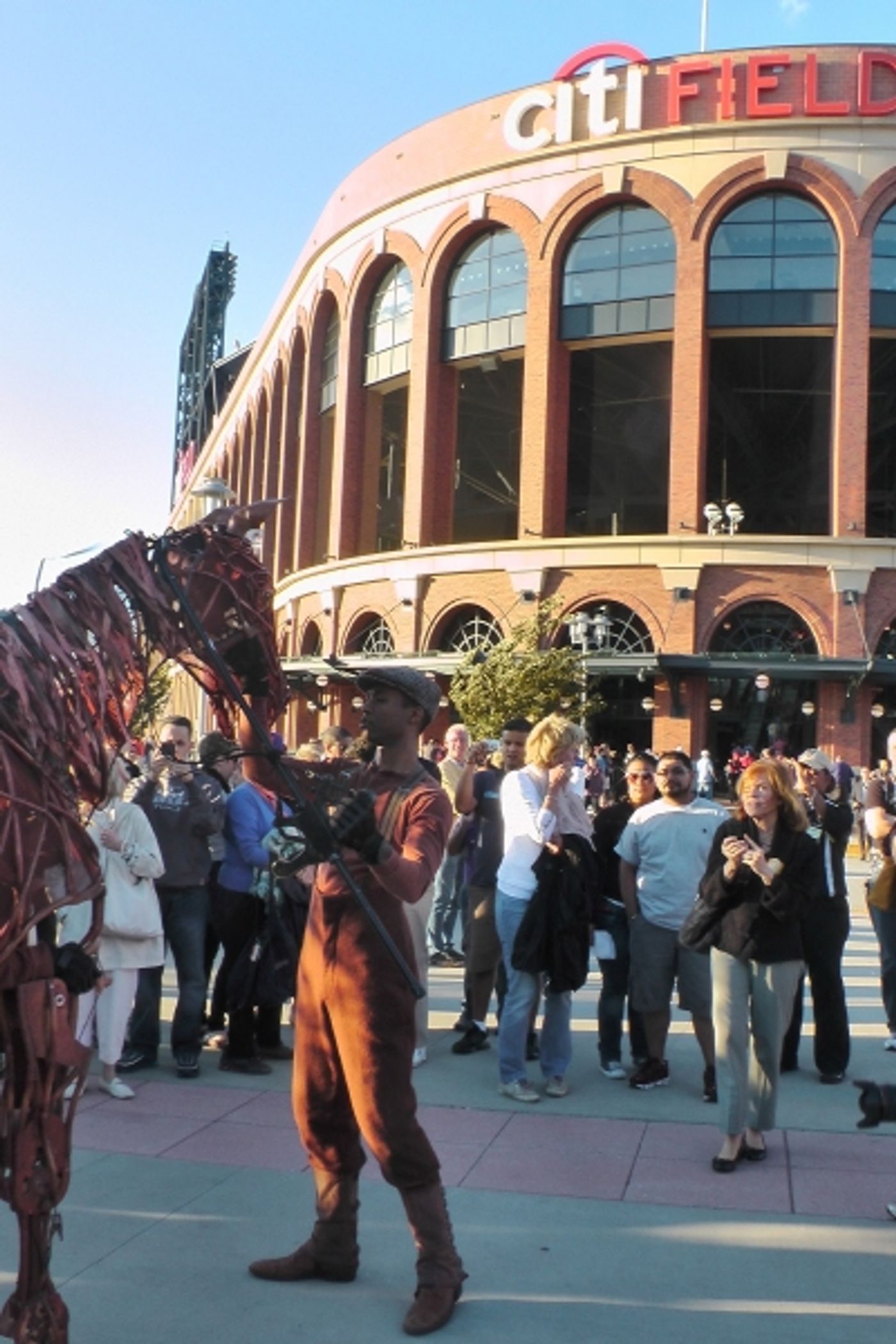 Photo Flash: WAR HORSE Cast Makes Appearance at Citi Field!  Image