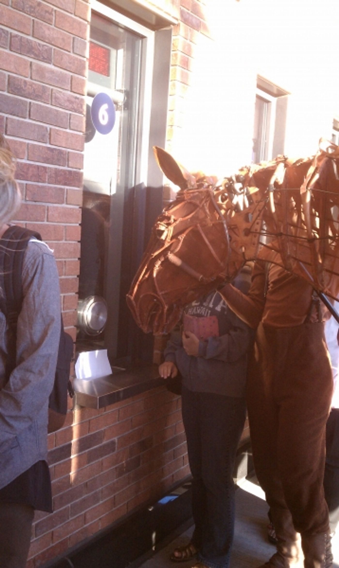 Photo Flash: WAR HORSE Cast Makes Appearance at Citi Field!  Image