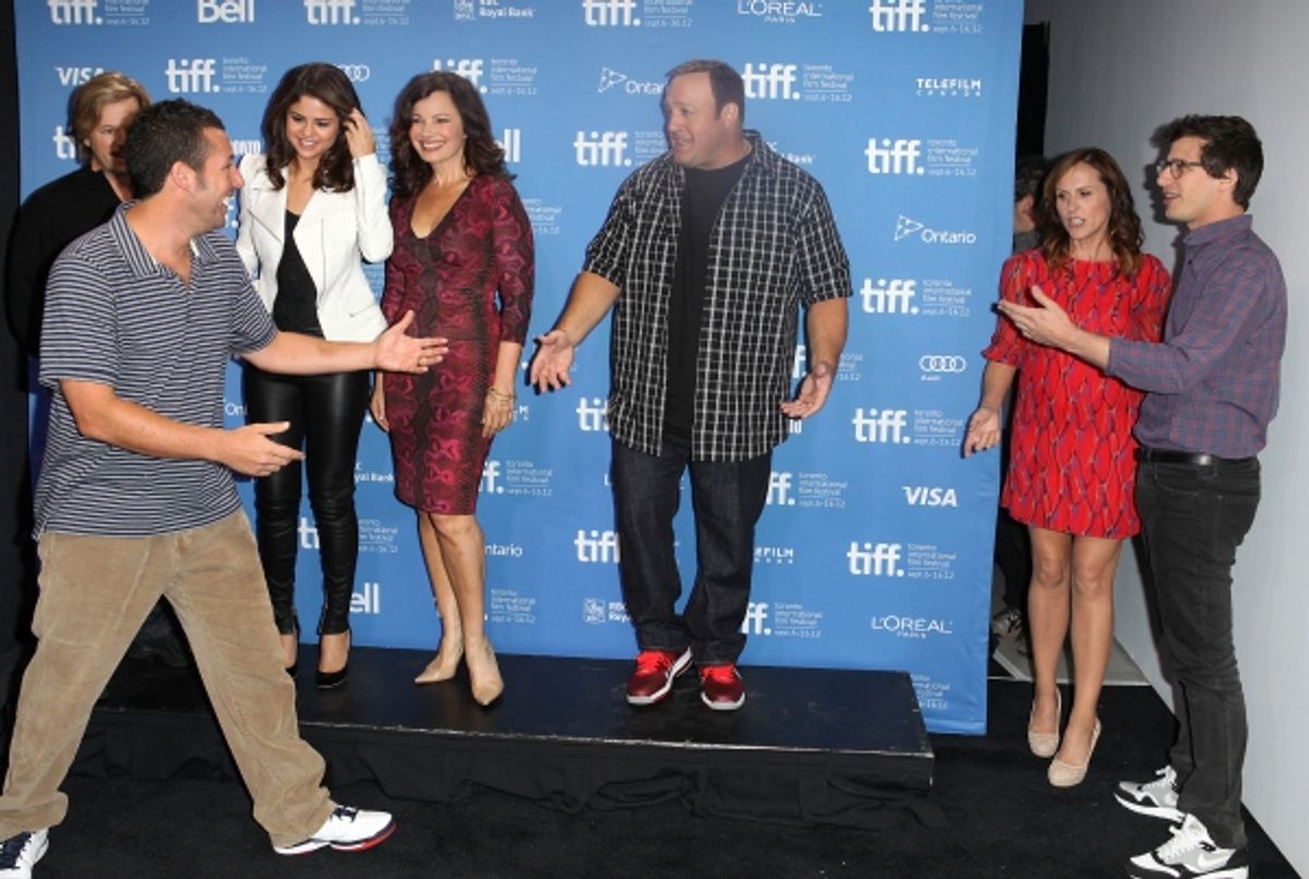  David Spade, Selena Gomez, Fran Drescher, Kevin James, Adam Sandler, Molly Shannon, & Andy Samberg at 