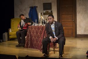 Brandon J. Dirden (left, as Lincoln) and Jason Dirden (as Booth) @ BroadwayWorld Brandon J. Dirden (left, as Lincoln) and Jason Dirden (as Booth) Photo