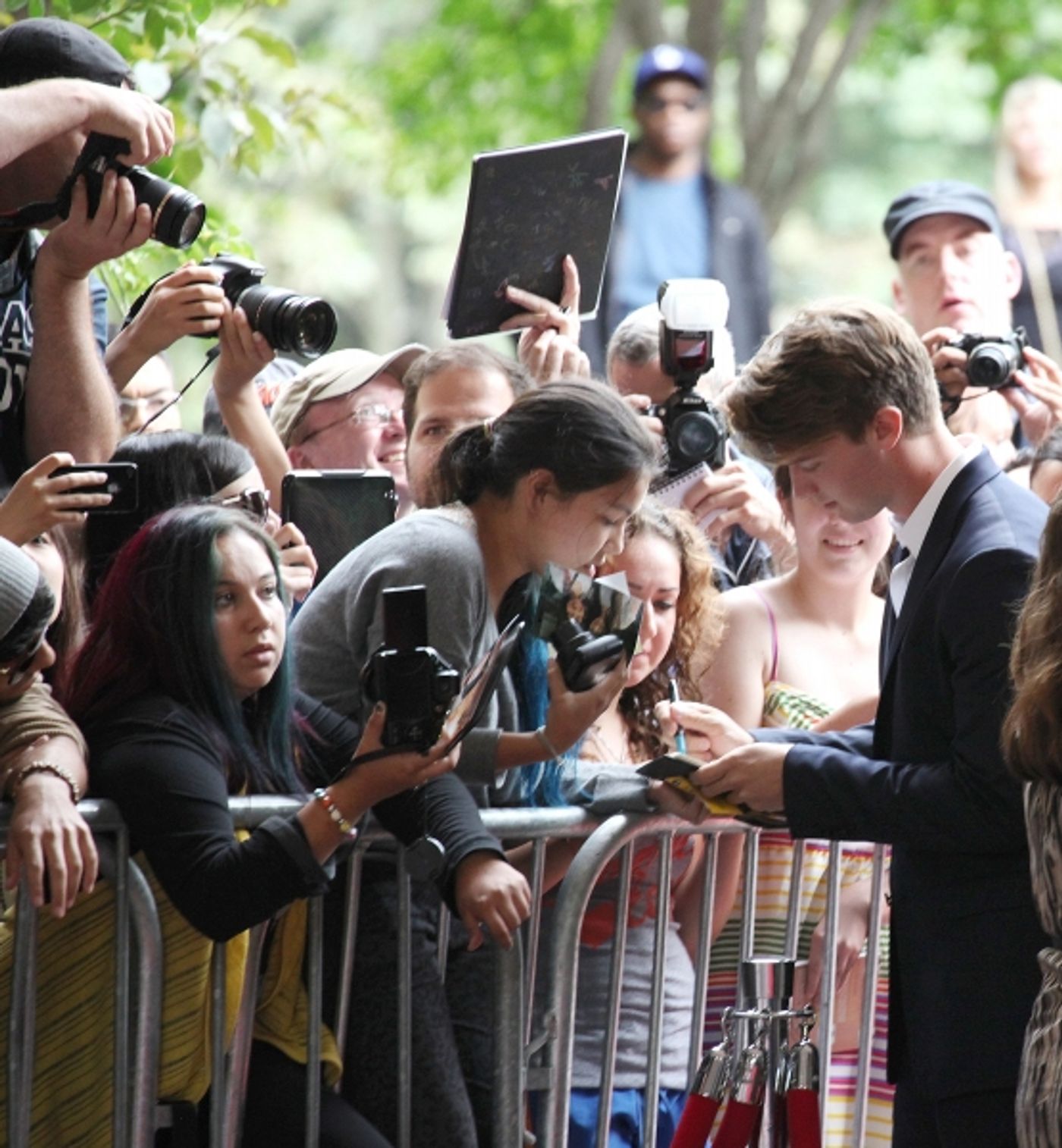 Photo Coverage: Greg Kinnear, Lily Collins on WRITERS Red Carpet at TIFF Image