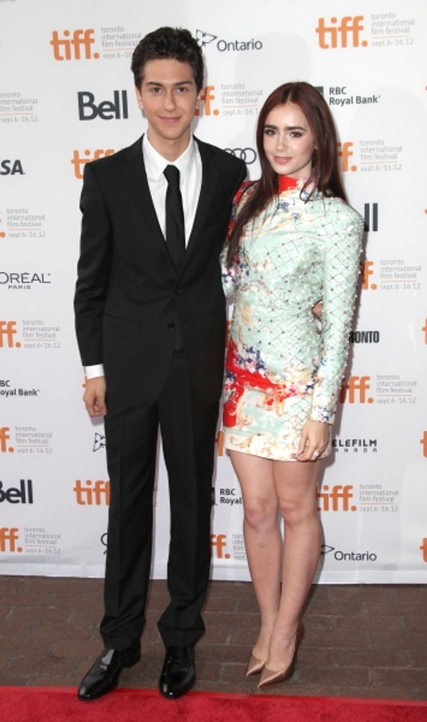 Photo Coverage: Greg Kinnear, Lily Collins on WRITERS Red Carpet at TIFF Image