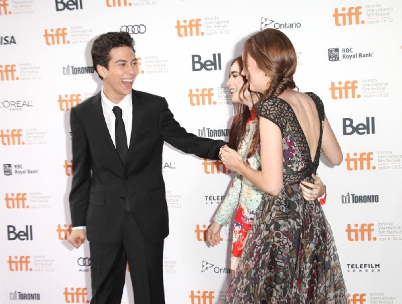 Photo Coverage: Greg Kinnear, Lily Collins on WRITERS Red Carpet at TIFF Image
