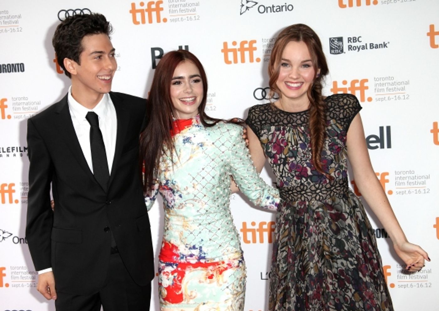 Photo Coverage: Greg Kinnear, Lily Collins on WRITERS Red Carpet at TIFF Image