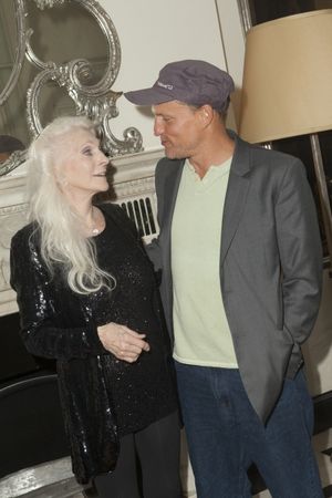Judy Collins talking with Woody Harrelson @ BroadwayWorld Judy Collins talking with Woody Harrelson Photo