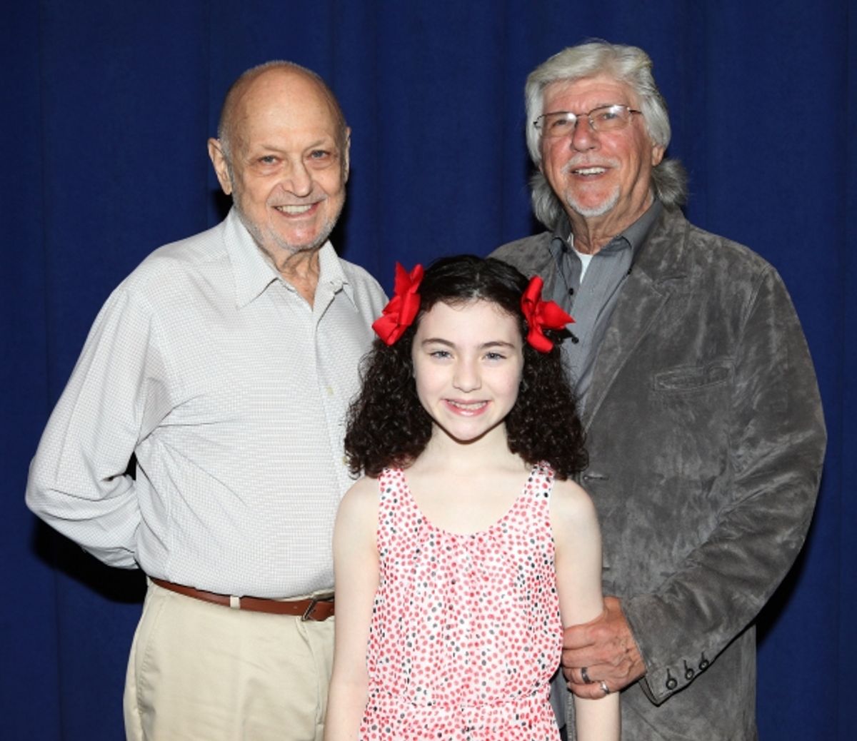 Charles Strouse, Lilla Crawford and Martin Charnin  at 