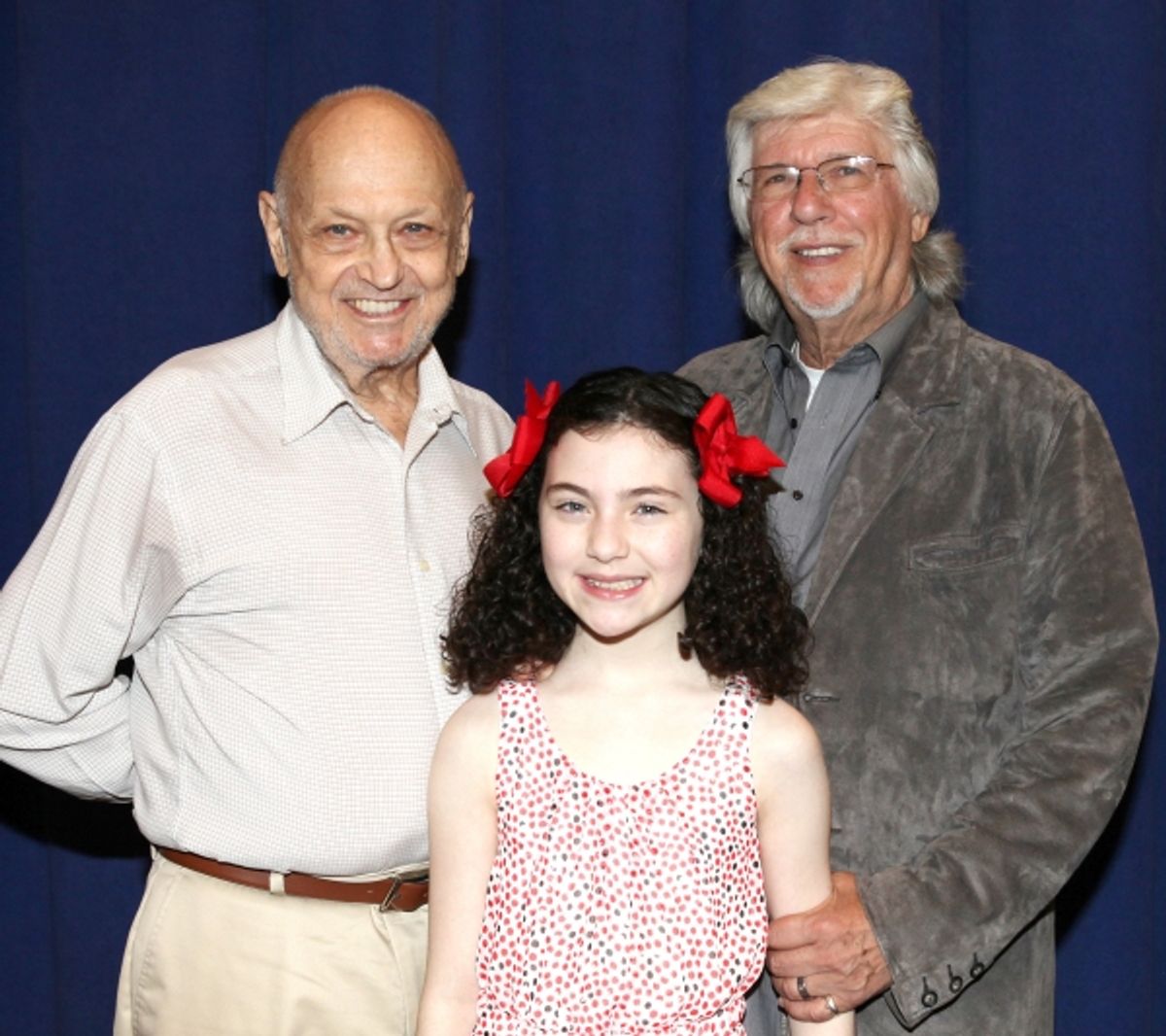Charles Strouse, Lilla Crawford and Martin Charnin at 