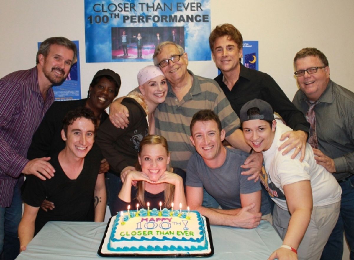  The Company: (Clockwise from Top Left) George Dvorsky, Bernita Robinson, Jacquelyn Piro Donovan, Richard Maltby, Jr., Sal Viviano, James Morgan, Niki Armato, Andrew Gerle, Anika Larsen and Danny Weller at 