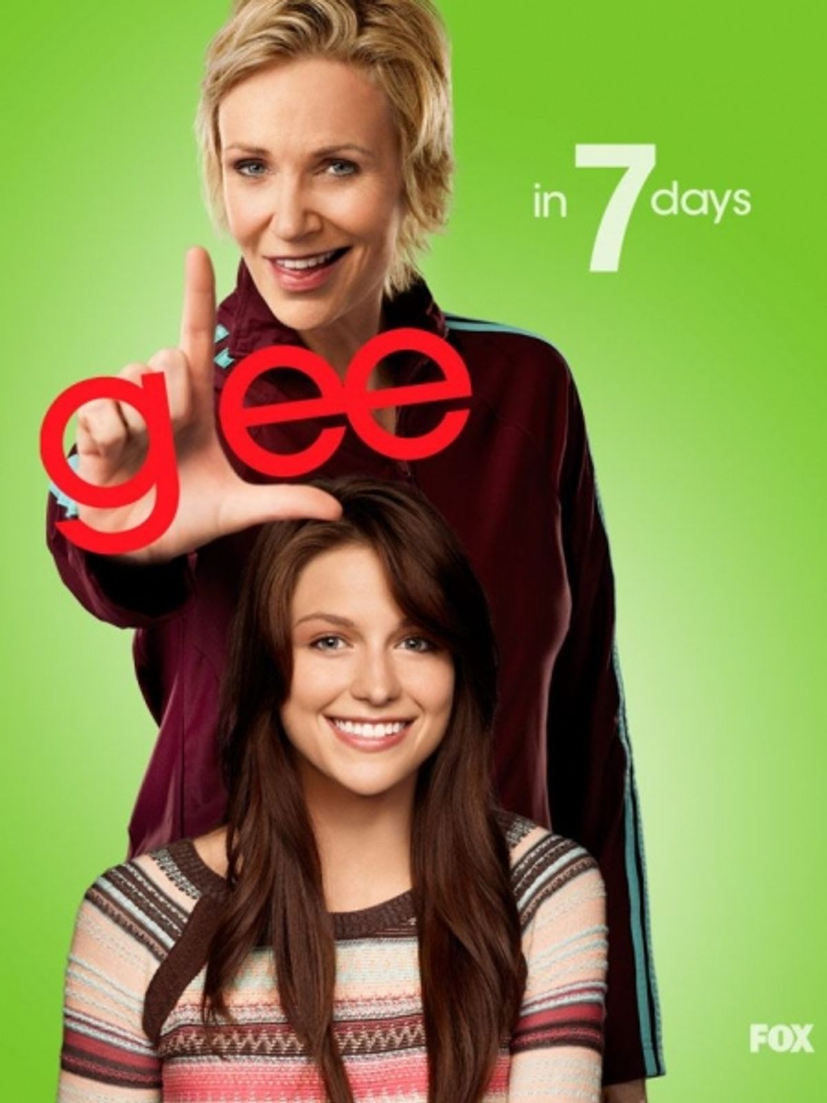  Jane Lynch, Melissa Benoist at 