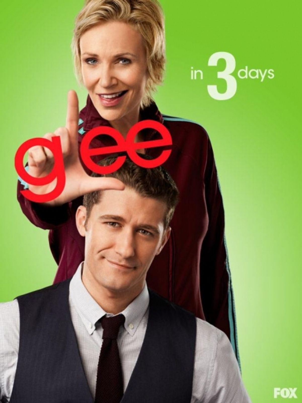 Jane Lynch, Matthew Morrison at 