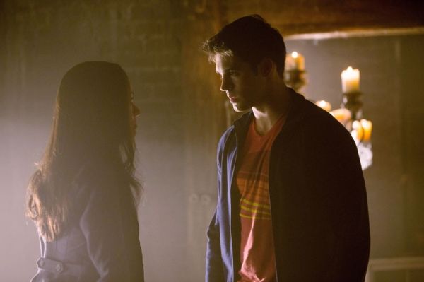  Kat Graham as Bonnie and Steven R. McQueen as Jeremy Gilbert Photo