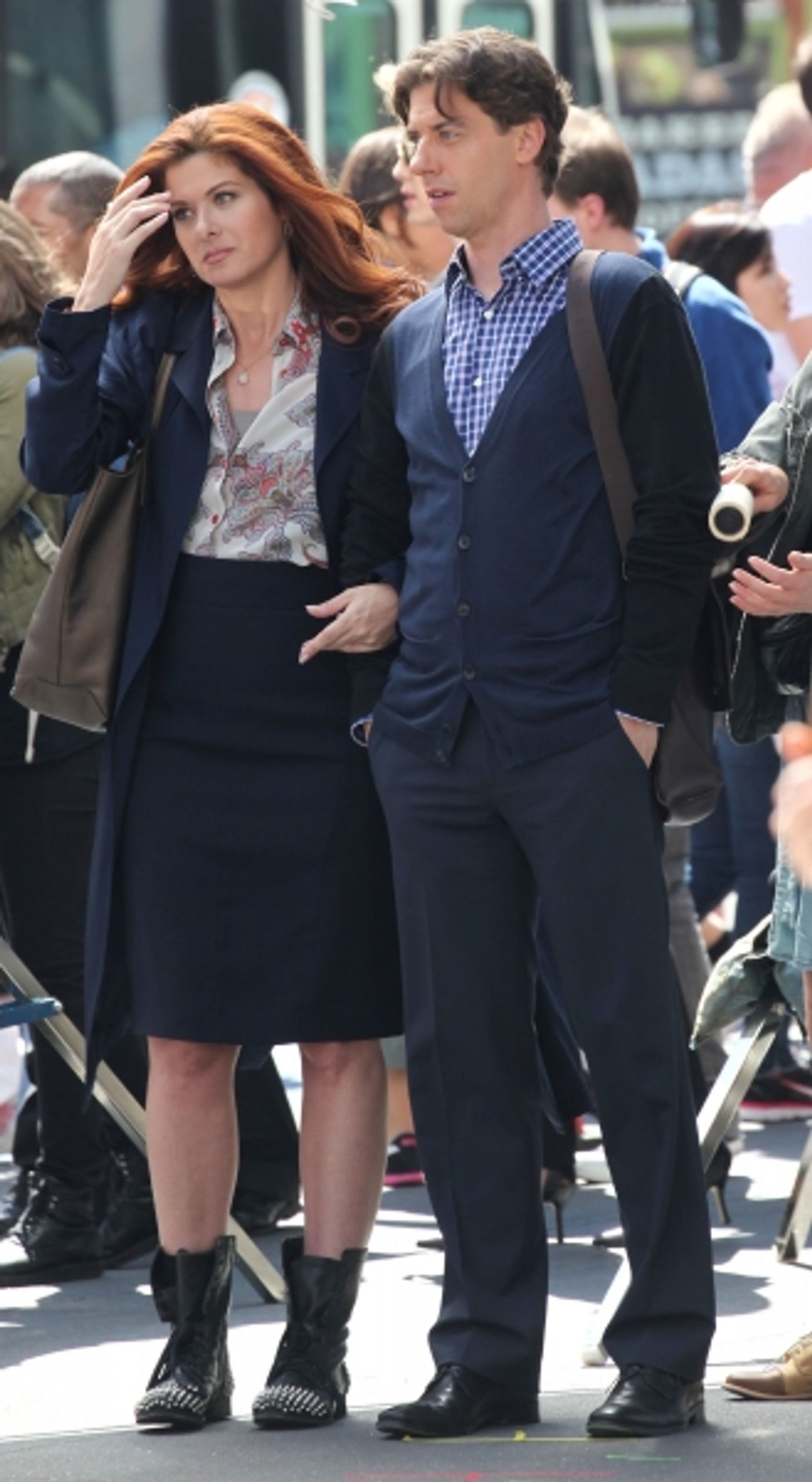 Photo Coverage Exclusive: On the Set of SMASH with Debra Messing, Christian Borle and More! Image