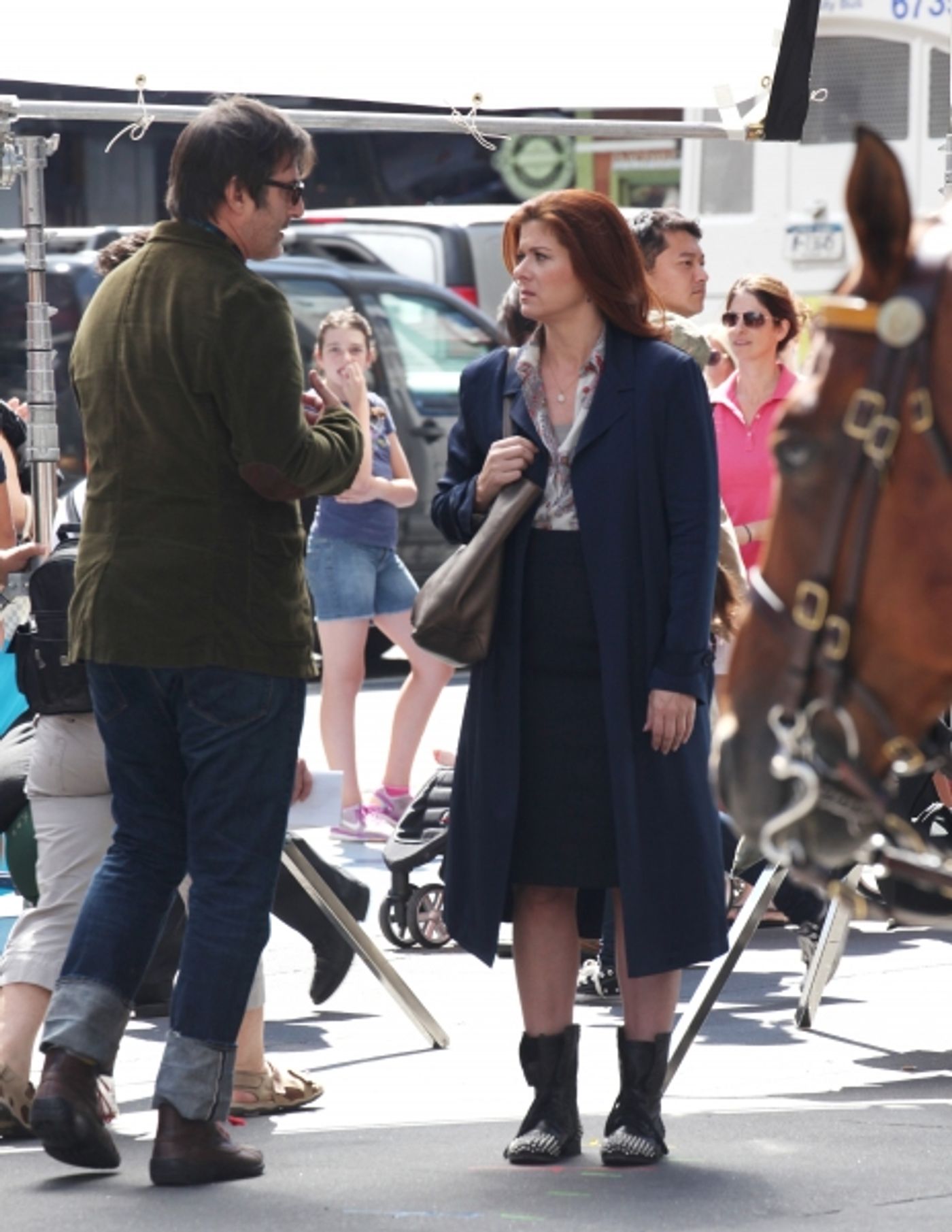 Photo Coverage Exclusive: On the Set of SMASH with Debra Messing, Christian Borle and More! Image