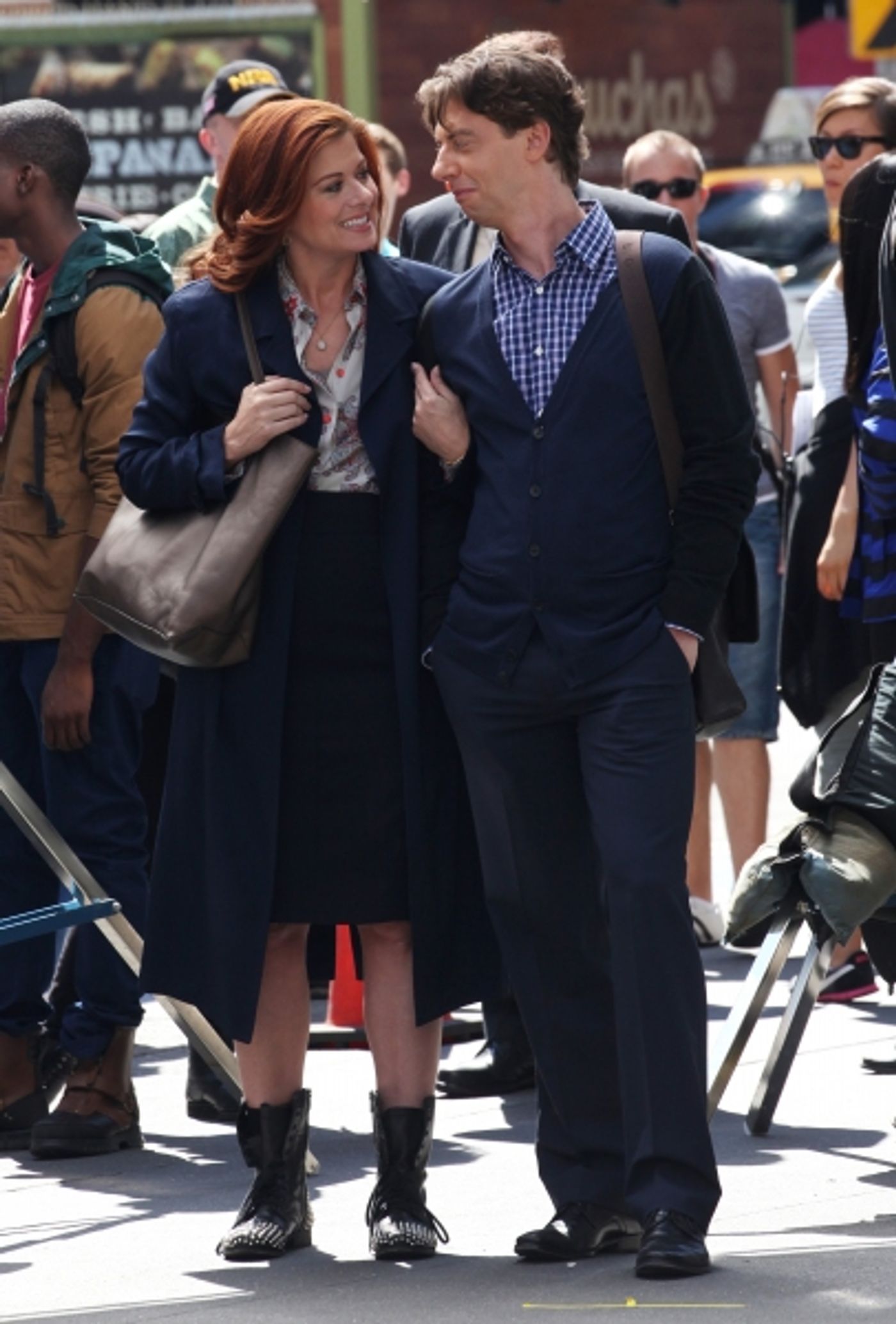 Photo Coverage Exclusive: On the Set of SMASH with Debra Messing, Christian Borle and More! Image