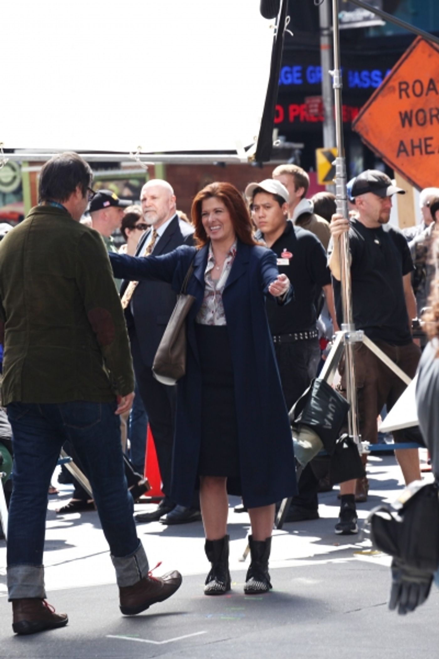 Photo Coverage Exclusive: On the Set of SMASH with Debra Messing, Christian Borle and More! Image