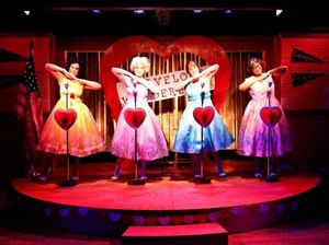 Cindy Lou (Anna Starnes), Suzy (Aly Wepplo), Betty Jean, Georgia Rodgers Farmer, Missy (Katrinah Carol Lewis) @ BroadwayWorld Cindy Lou (Anna Starnes), Suzy (Aly Wepplo), Betty Jean, Georgia Rodgers Farmer, Mis Photo