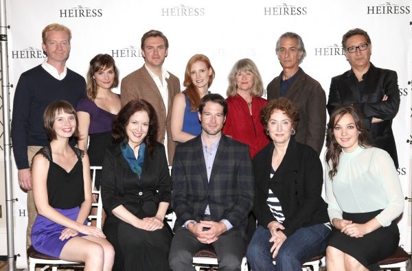 The Company: (L-R back row) Ben Livingston, Mairin Lee, Dan Stevens, Jessica Chastain Photo