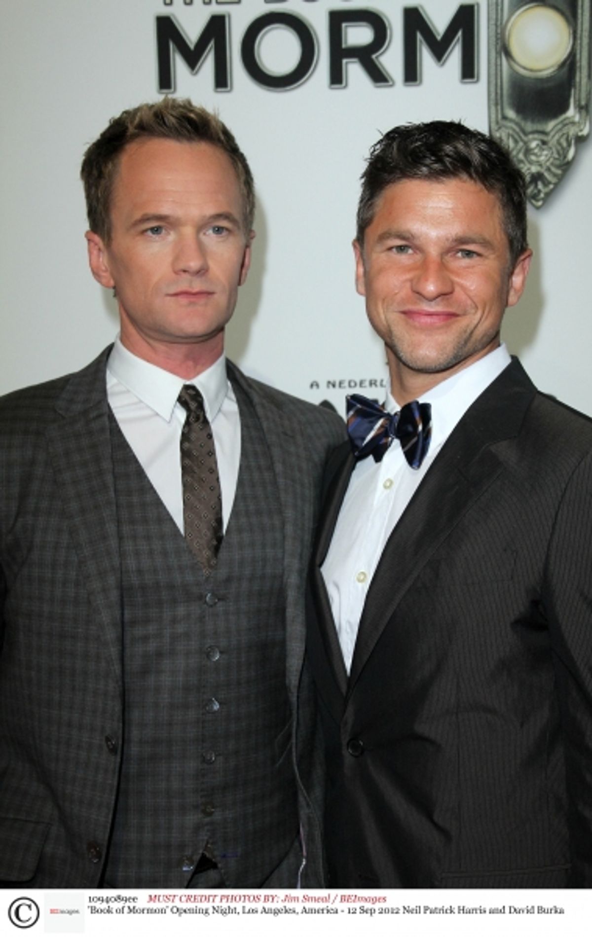 Mandatory Credit: Photo by Jim Smeal / BEImages (1094089ee)Neil Patrick Harris and David Burka'Book of Mormon' Opening Night, Los Angeles, America - 12 Sep 2012 at 